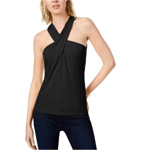 I.N.C International Concepts Womens Twisted Halter Top Shirt, Black, XX-Large - 1 of 1