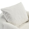 Lily, Thickened Upholstered Bouclé Lounge Chair,29.52" W x 27.16" D x 27.95" H,White - 2 of 4