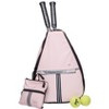 Glove It Tennis Backpack for Women, Lightweight Ladies Tennis Bag & Sling Backpack for 2 Racquets, Balls, Water Bottle - Fore Ever Pink - 4 of 4