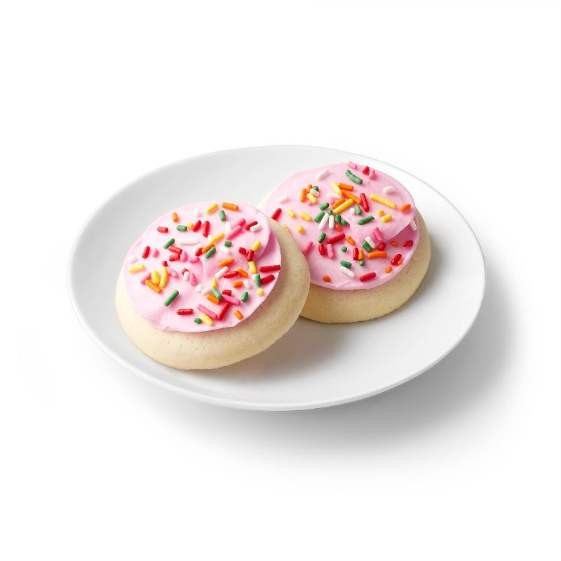 Frosted Sugar Cookies With Pink Icing - 13.5oz/10ct - Favorite Day&#8482;, 2 of 4