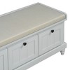 NicBex Storage Bench Modern Wooden Shoe Bench with 3 Drawers and Flip-up Padded Top for Mudroom, Entryway - 4 of 4