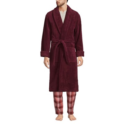 Lands' End Men's Calf Length Turkish Terry Robe