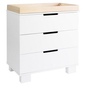Babyletto Modo 3-Drawer Changer Dresser - White/Washed Natural