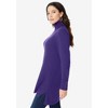 Roaman's Women's Plus Size Cashmere Collection Turtleneck Sweater - 4 of 4