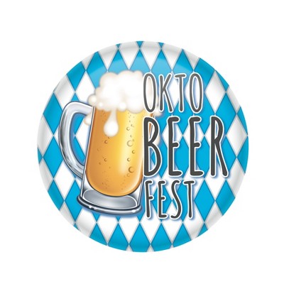 Beistle Oktobeerfest Button, 2", (6/Pkg) Multicolored