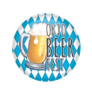 Beistle Oktobeerfest Button, 2", (6/Pkg) Multicolored - 1 of 4