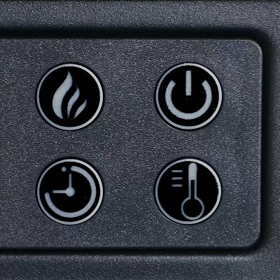 Black Corner TV Stand with Fireplace and Cabinets