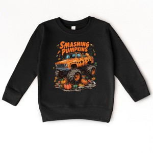 Smashing Pumpkins Monster Truck Grunge - Kids Toddler Graphic Sweatshirt and Kids Youth Graphic Sweatshirt - 1 of 4