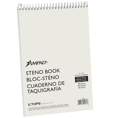 Ampad Steno Book 6" x 9" Pitman Ruled 80 Sheets 827999