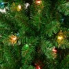 National Tree Company 7.5' First Traditions Pre-Lit Pencil Slim Rowan Artificial Christmas Tree Multicolor Lights - 3 of 3