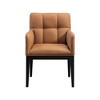 Meridian Furniture,Adrian Vegan Leather Dining Arm Chair, Set of 2 - 2 of 4