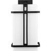 Progress Lighting Ellery 1-Light Outdoor Black Wall Lantern with Opal Glass - Modern Farmhouse, Craftsman, Transitional - 3 of 4