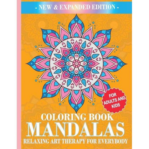 Download Mandalas Coloring Book Mandala Happy Relax Large Print By Mandala Activity Group White Paperback Target