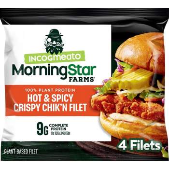 Morningstar Farms Frozen Incogmeato Hot & Spicy Crispy Chik'n Filet - 4ct/12oz