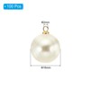 Unique Bargains Plastic Bulk Elegant DIY Crafts Jewelry Making Pearl Pendant 100 Pcs - 2 of 4