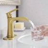 Grungis Single Hole Bathroom Sink Faucet with Deck Plate,Bathroom Faucet with Pop Up Drain and Supply Lines for Home Sinks - 2 of 4