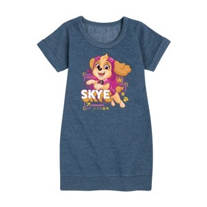 - Paw Patrol - Skye Character Art Graphic Short Sleeve Fleece Dress - 1 of 4
