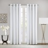 Commonwealth Harmony 71712-109 Solid Color Curtain Panel, 52" Wide by 84" Long, White - 2 of 4
