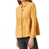 Women's Corduroy Button Up Peplum Shirt - Hayden LA - 2 of 4