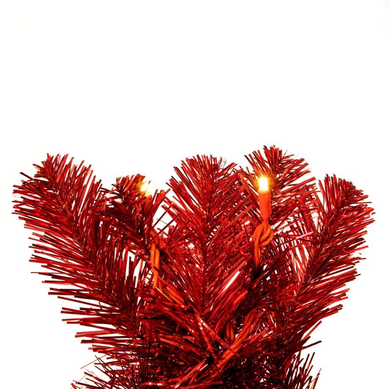Vickerman Deluxe Red Tinsel Wreaths, 5 of 7