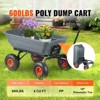 Mojgar Dump Cart, Garden Dump Cart  Dump Wagon, Utility Wheelbarrow 600 lbs Capacity, 10 inch Tires - 2 of 4