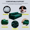 YONWAY 73" Queen Pull Out Sofa Bed with Side Storage, 3-in-1 Convertible Sleeper Sofa Velvet Loveseat Bed, for Living Room,Bedroom,Apartment,Office - 4 of 4
