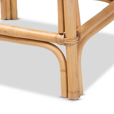 Murai 39" Brown Rattan Counter Height Barstool