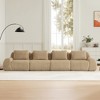 146'' Flannelette Modular Sectional Sofa with Deep Seat, Boneless Design, and Buckle Connection - 2 of 4