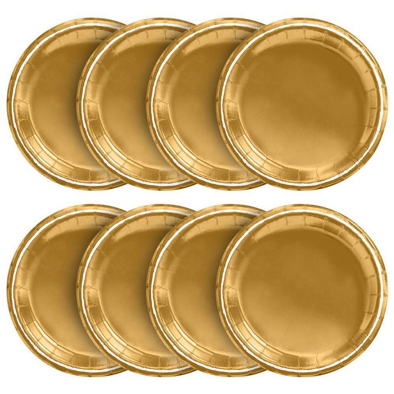 20ct Snack Plates Gold - Spritz&#8482;, 2 of 3