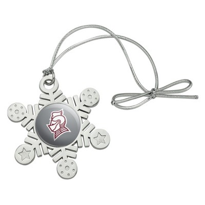 Bellarmine University Secondary Logo Metal Snowflake Christmas Tree Holiday Ornament