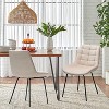NicBex Velvet Dining Chairs Set of 2 Upholstered Seating for Home Kitchen and Living Room - 2 of 4