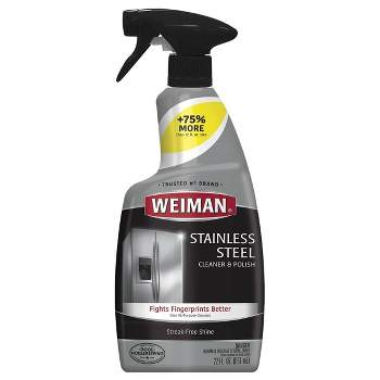Weiman Stainless Steel Cleaner Wipes (4 Pack) Removes Fingerprints,  Residue, Water Marks and Grease from Appliances - Works Great on  Refrigerators