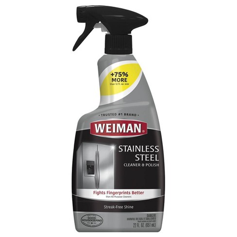Stainless Steel Cleaner and Polish, 1 qt Can, 12/Carton - Pointer Office  Products