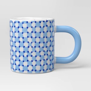 16oz Stoneware Feliz Dia Papa Mug Blue - Room Essentials™ - 1 of 4