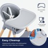 Fodoss 3-in-1 Wooden High Chair for Babies and Toddlers,Convertible Easy Clean Infant Highchair,Modern Design Silla para Comer De Bebe - 4 of 4