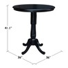 International Concepts 36" Round Top Pedestal Table - 40.9"H - 4 of 4