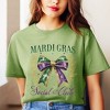 Simply Sage Market Women's Coquette Mardi Gras Social Club Short Sleeve Graphic Tee - 2 of 4