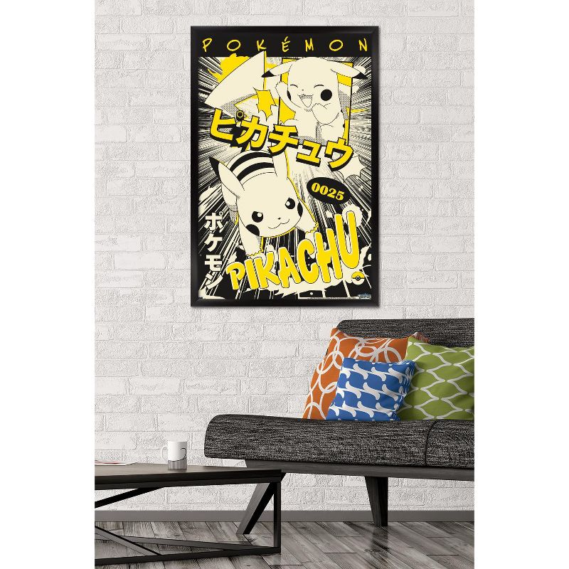 Trends International Pokémon - Pikachu Anime Framed Wall Poster Prints, 2 of 7