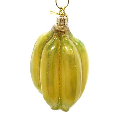 Holiday Ornaments 4.0" Yellow Bananas Hand Painted  -  Tree Ornaments