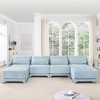 Christopher Knight Home Kay 142" Chenille Upholstered U-Shape Sectional Sofa - 2 of 4