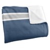 Brandeis University Primary Logo Stripes Silky 50x60 Blanket, 1 Sided - 3 of 4
