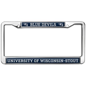 University of Wisconsin - Stout Mascot Full Size Standard License Plate Metal Frame - 1 of 4