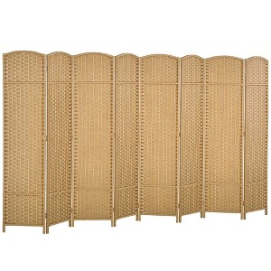 HOMCOM Room Divider, Folding Privacy Screen, 5.6' Tall Freestanding Partition for Home Office, Bedroom - 1 of 4