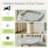 Lyngins 44 Inch Multi-Level Cat Tree Tower, Interactive Cat Tower with Cat Scratching Post & Hammock, Cat House for 2-3 Cats (Includes Cat Toys) - 4 of 4