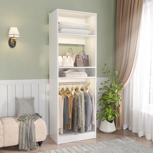 Aheaplus Closet System with 2 Hanging Rods - 1 of 4