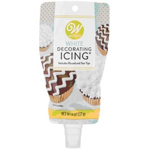 Wilton White Icing Pouch with Tips, 8 oz. (Pack of 2) - 1 of 1