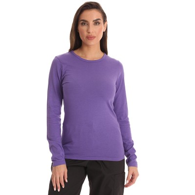 Just Love Women’s Long Sleeve Underscrub T-Shirt – Soft Fitted Undershirt Tee for Nurses, Doctors & Everyday Wear