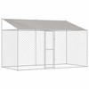Dog Cage Silver 400 x 200 x 256 cm Galvanised Steel - 2 of 4
