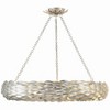 Crystorama Lighting Broche 8 - Light Pendant in  Antique Silver - 3 of 4
