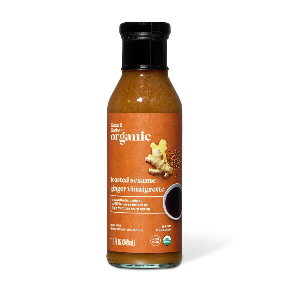 Organic Toasted Sesame Ginger Vinaigrette - 11.8 fl oz - Good & Gather™
